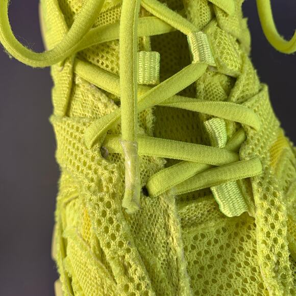 BALENCIAGA Size 6 Track 3 Green Neon Nylon Chunky Sneakers - Picture 9 of 9